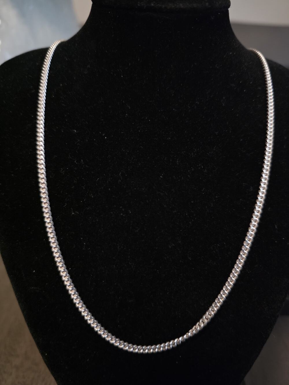 24" 2.9mm solid Miami Cuban 925 Sterling Silver Chain 13.57g
